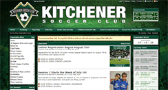 Desktop Screenshot of kitchenersoccerclub.com